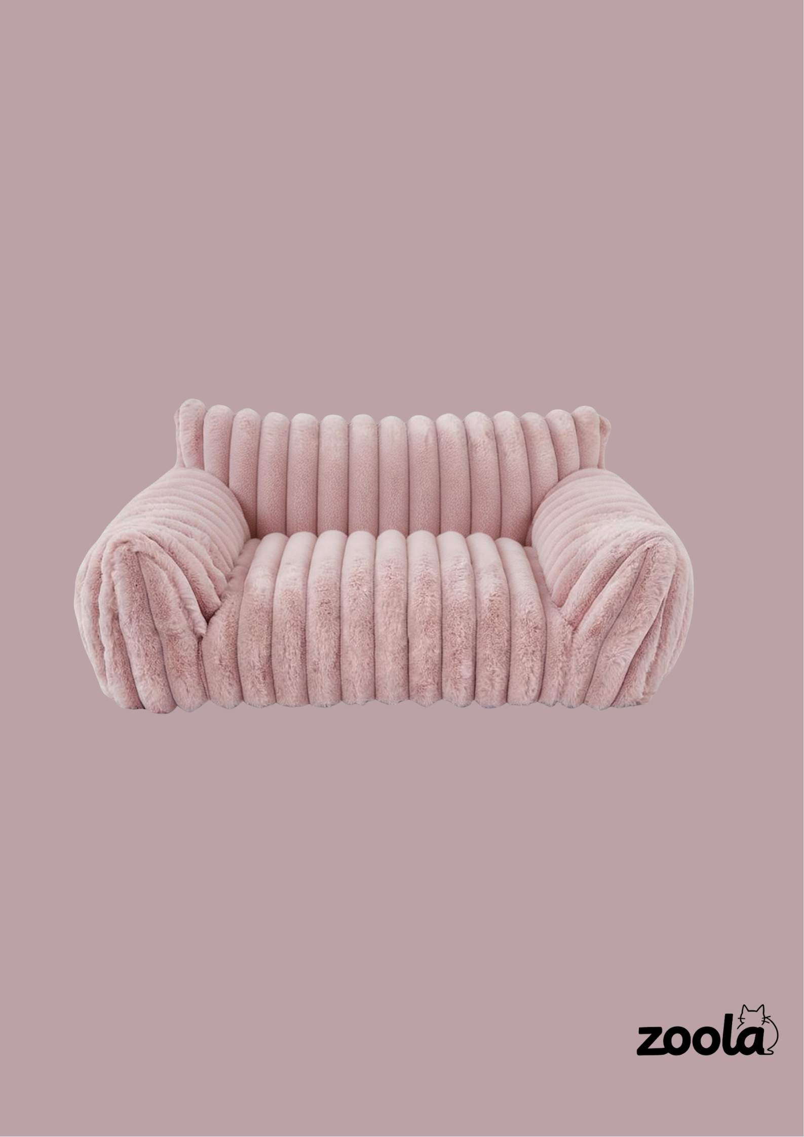 Plush Faux Rabbit Fur Pet Sofa Bed