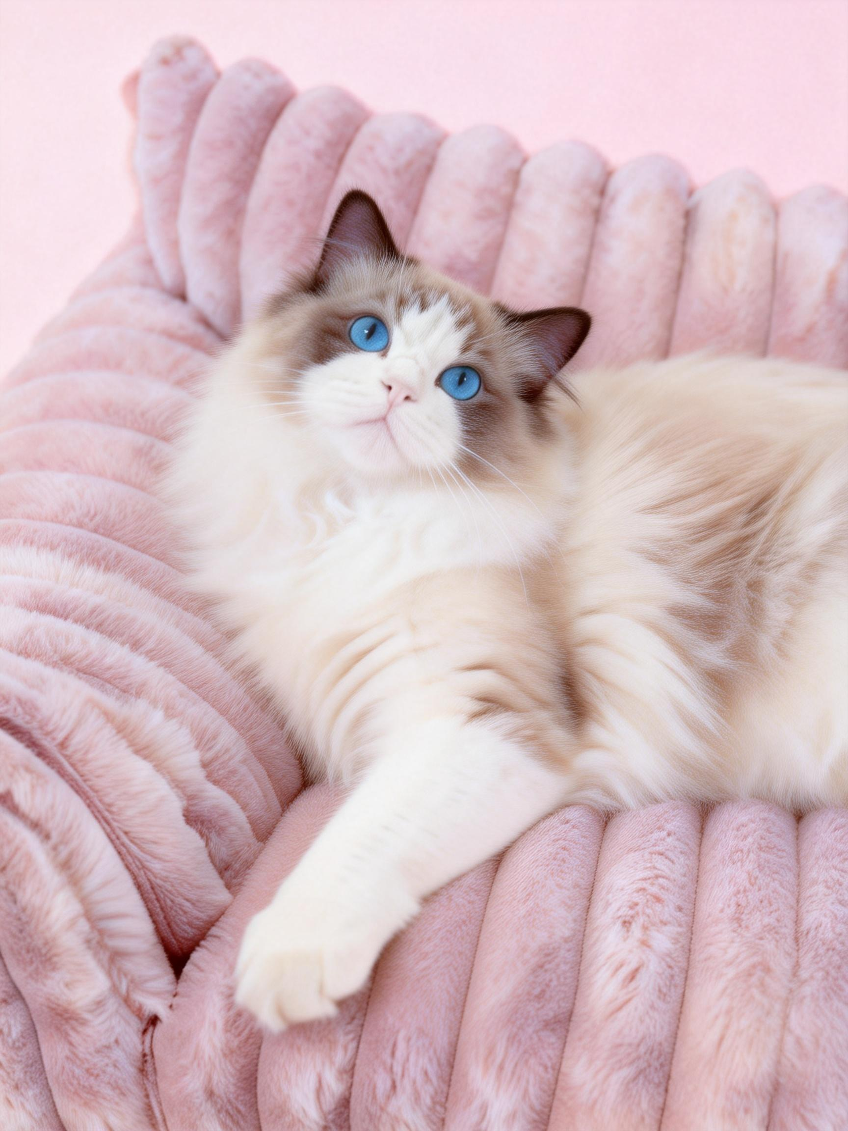 Plush Faux Rabbit Fur Pet Sofa Bed