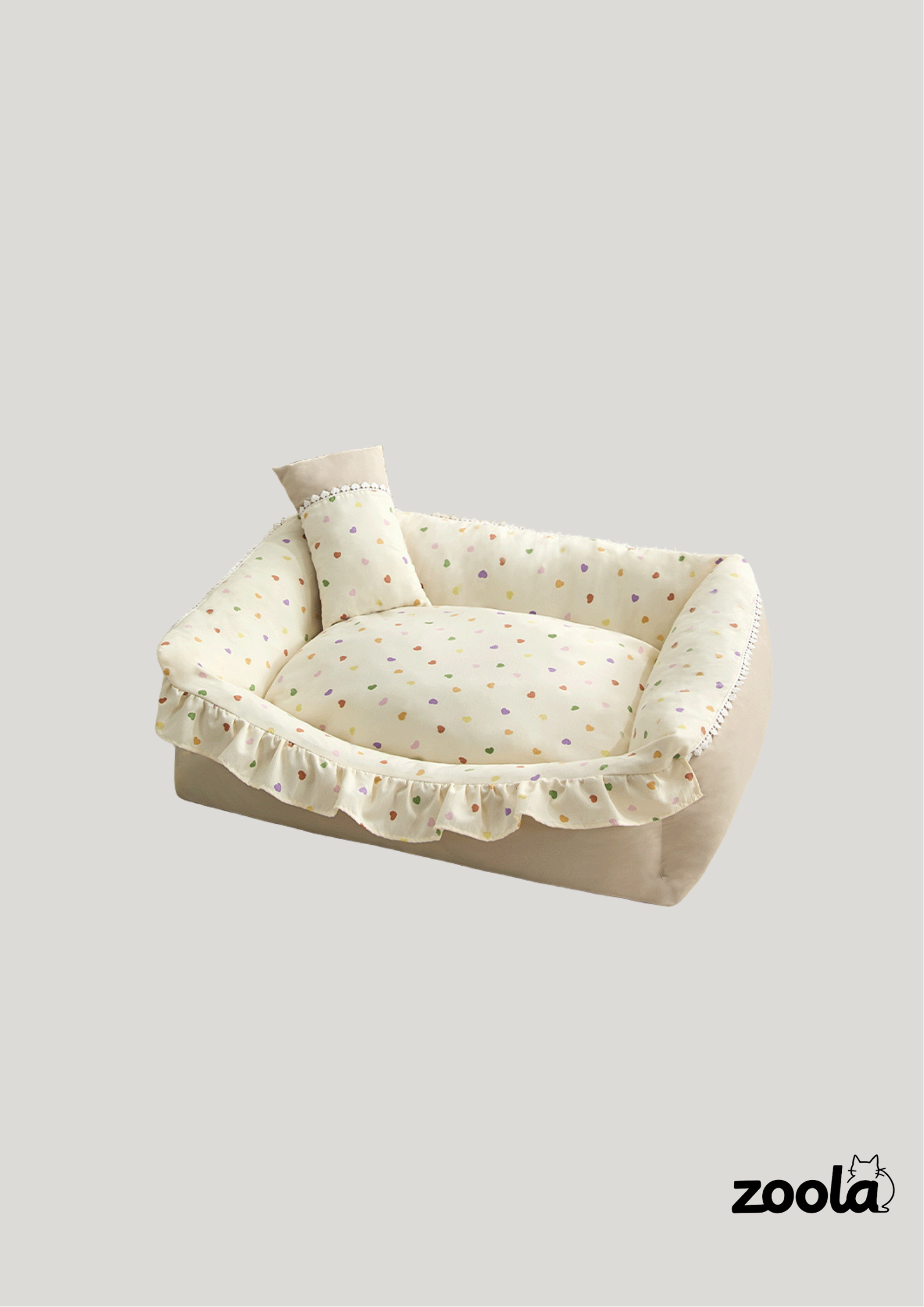 Cute Polka-Dot Pet Bed — Soft, Breathable & Cozy Nest for Cats and Small Pets