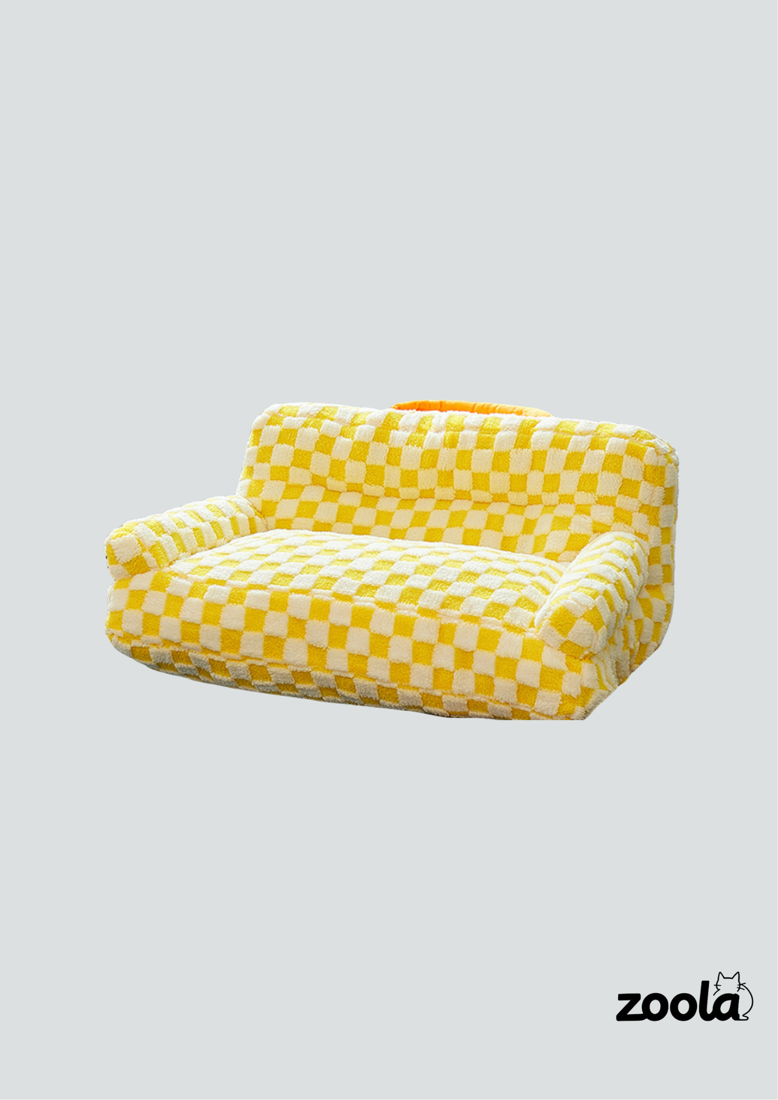 Yellow Plaid Warm Cat Bed, Warm and Cute Retreat for Cats