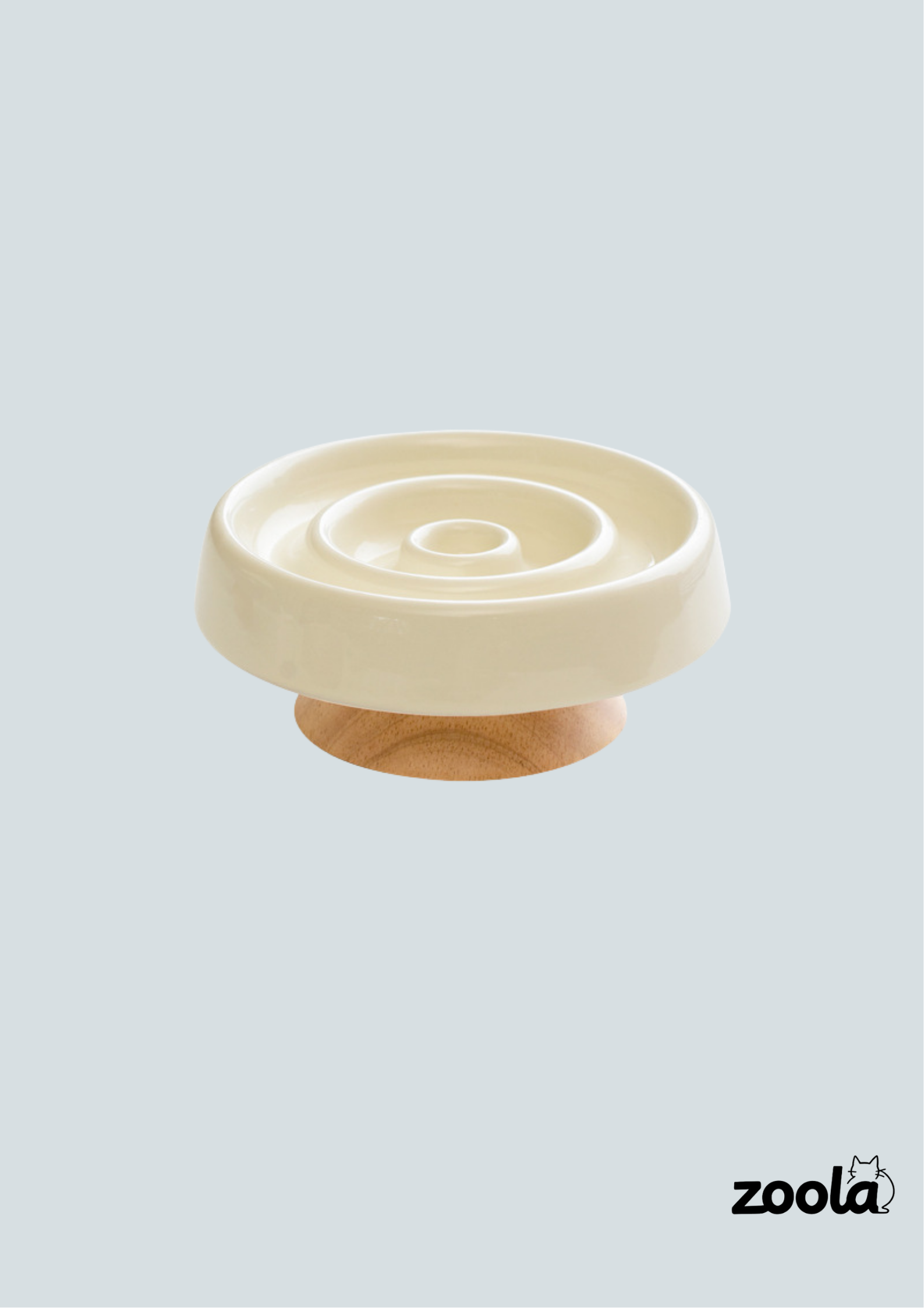 Raised Ceramic Slow Feeder Bowl