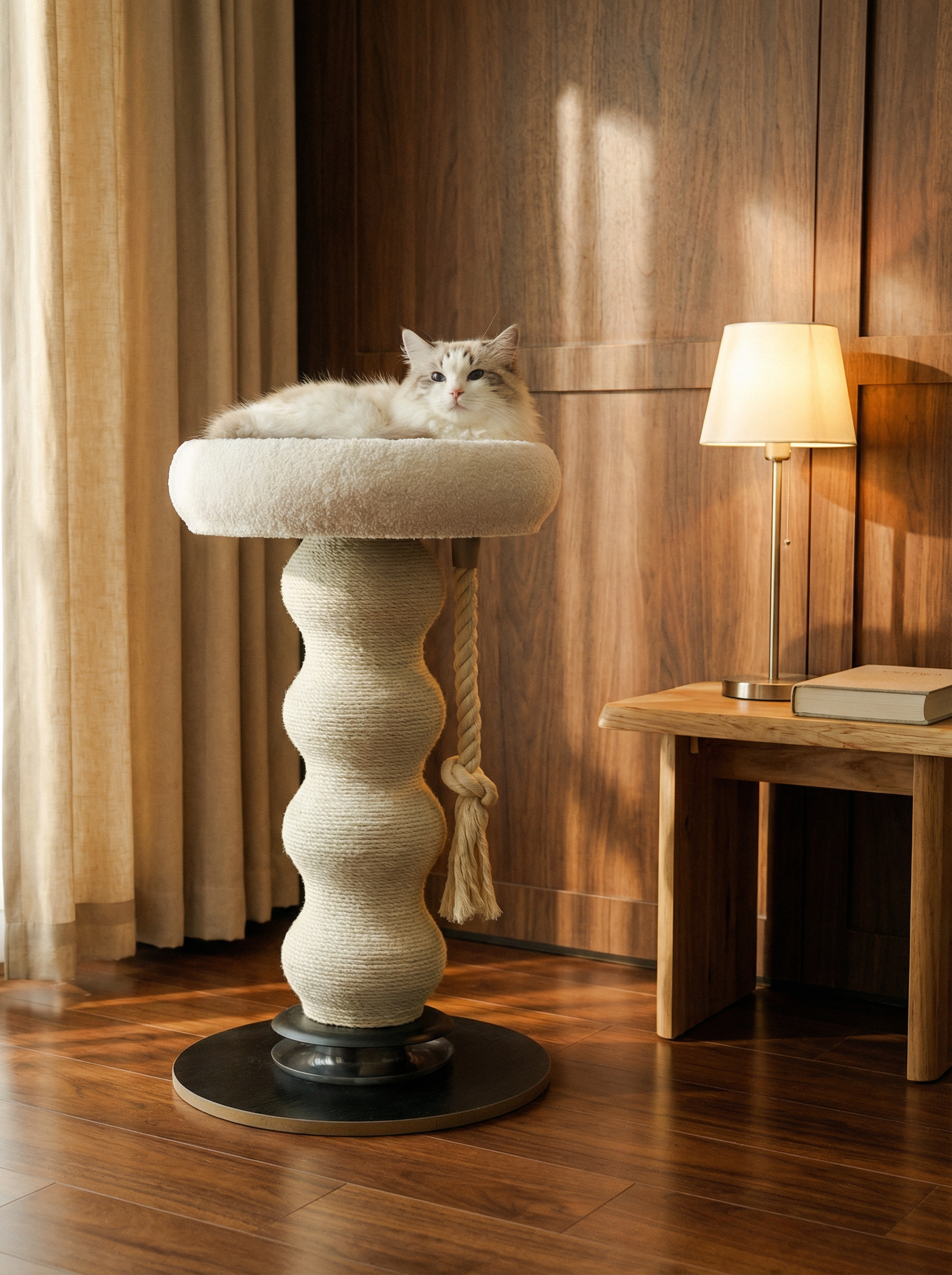 Nordic Loft Cat Tree & Bed Combo